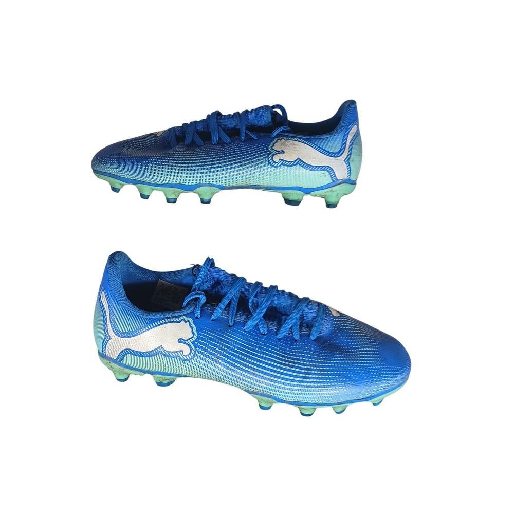 Puma Future Z 4.4 IT Junior Soccer Cleats Blue‎ White Green Size 3.5 Youth